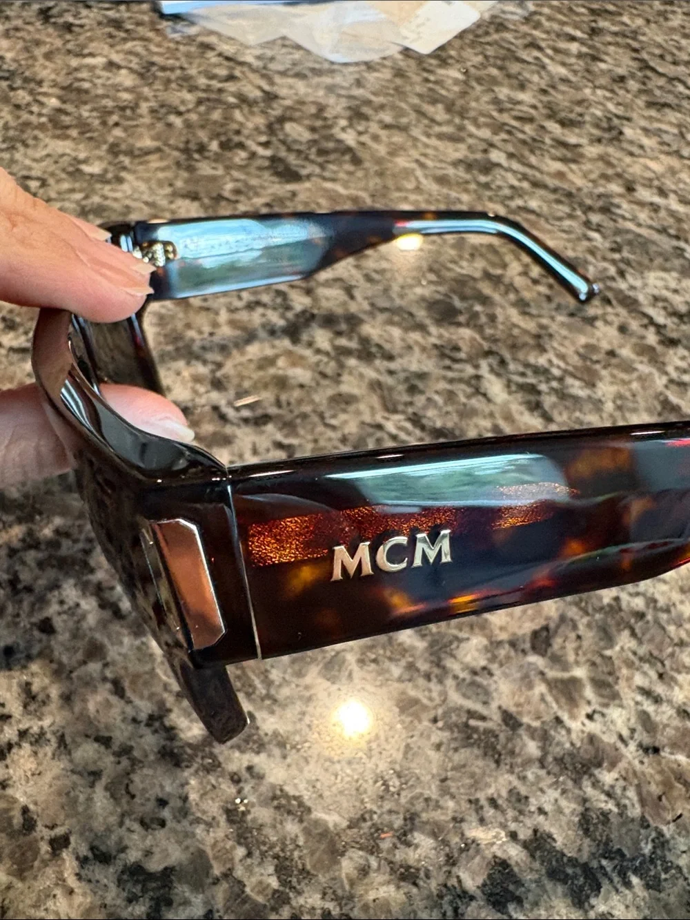 NWT MCM Havana Women’s Sunglasses with Crossbody Pouch Sunglasses